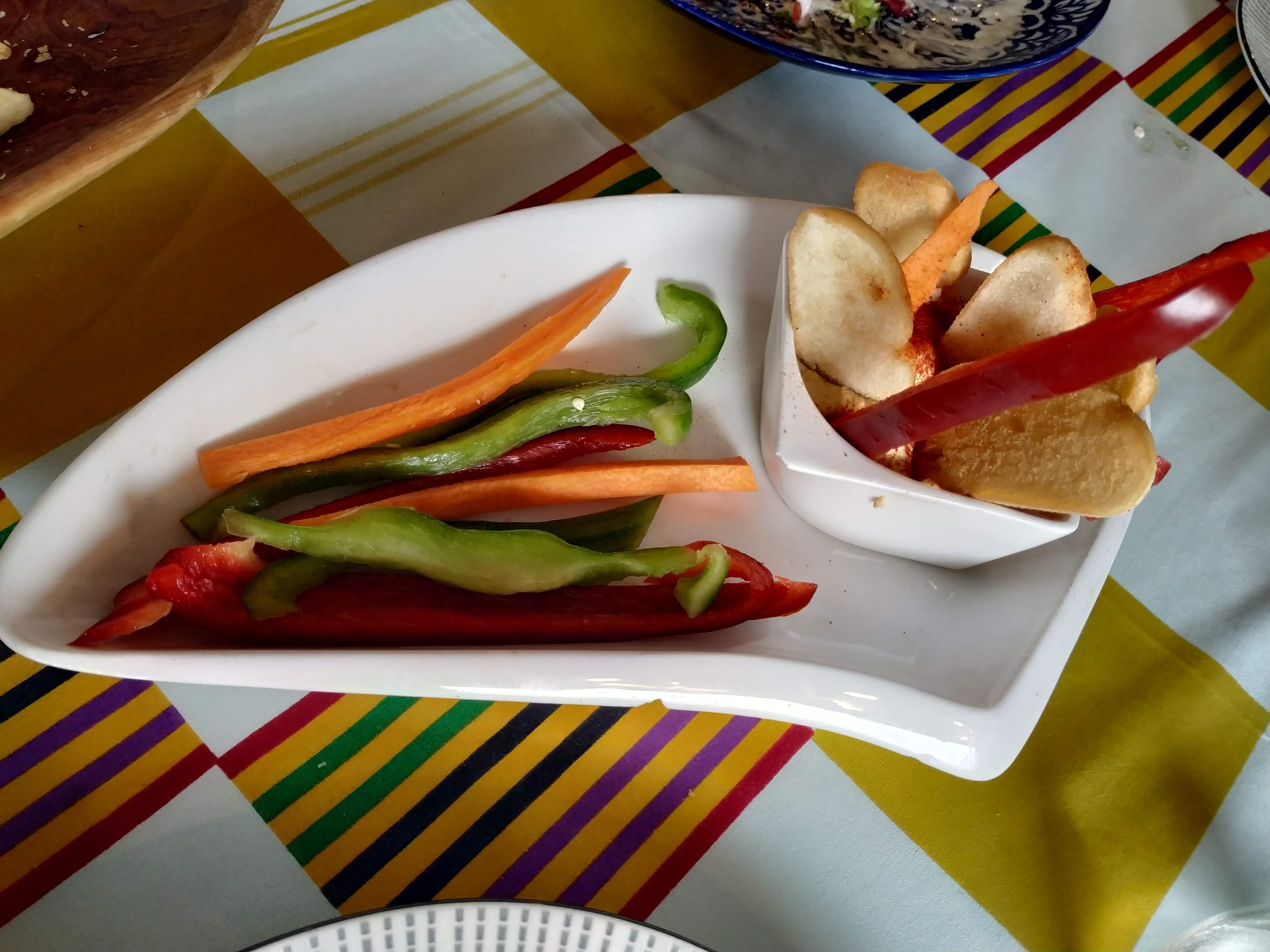 Hummus con crudités